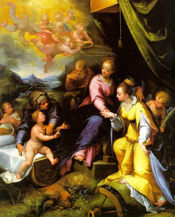 Calvaert, Denys The Mystic Marriage of St. Catherine